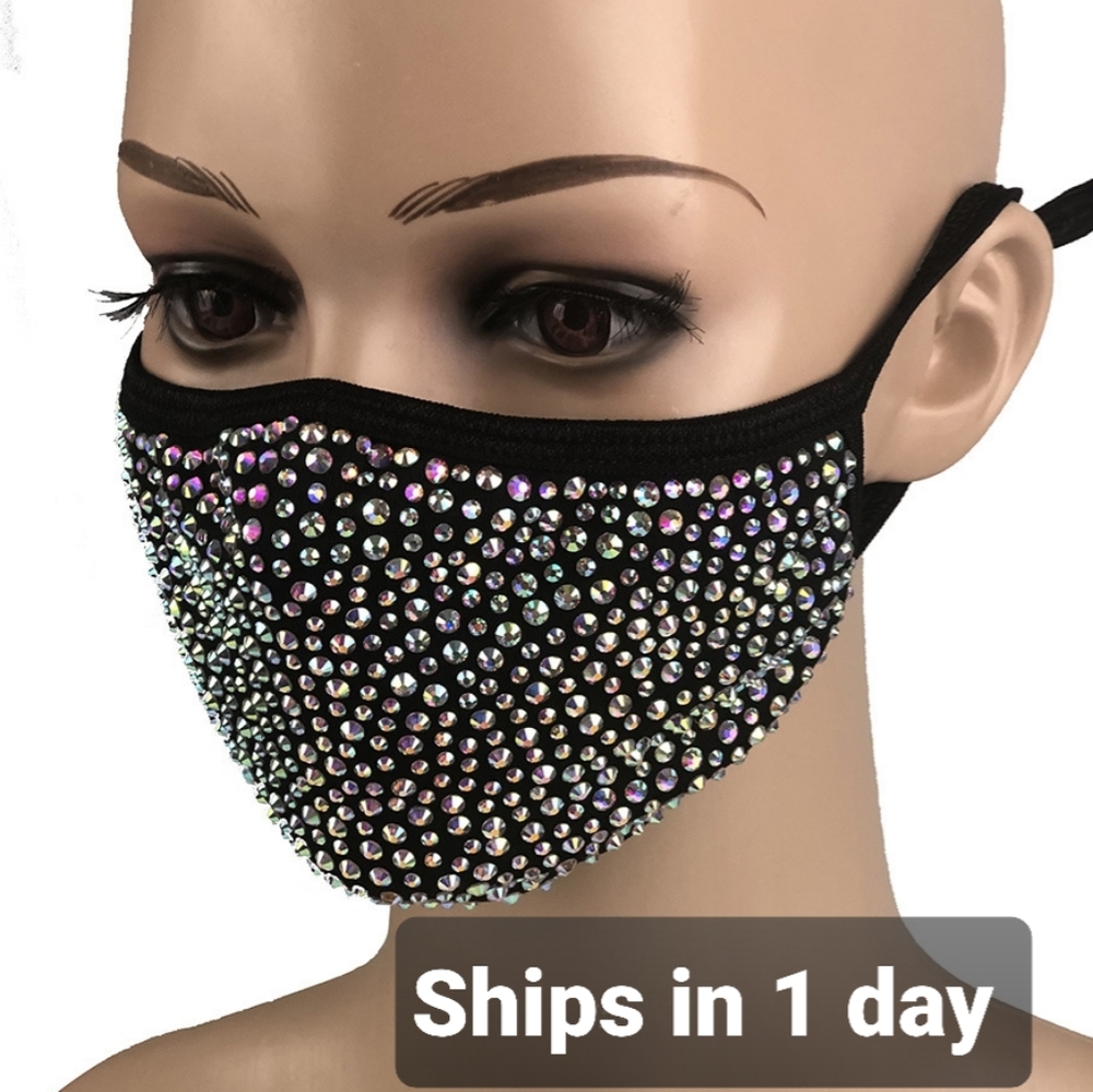 Bling/Rhinestone Face Mask